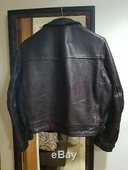 Aero Leather 40 Zip Sleeve Jacket Highwayman Cordovan Front Qtr. Horsehide FQHH