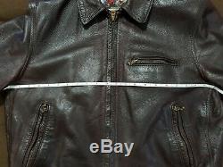 Aero Leather 40 Zip Sleeve Jacket Highwayman Cordovan Front Qtr. Horsehide FQHH