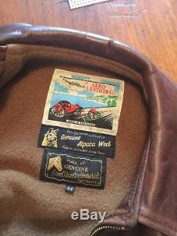 Aero Leather Horsehide Jacket Size 44