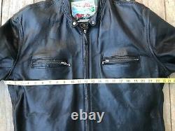 Aero Leather horsehide Jacket Size 44- Freewheelers. Cafe racer