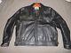 Aero Leathers Co. Steer hide black leather jacket size large- xl