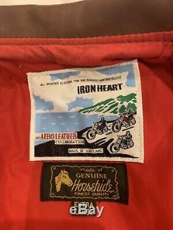 Aero X Iron Heart Horsehide Motocycle Jacket Flat Head Mister Freedom Stevenson