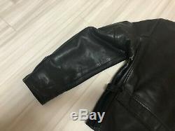Aero leather 38 stearhide leather single motorcycle jacket caferacer