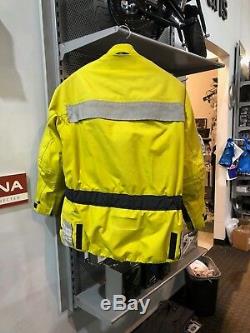 Aerostich Darien XL HiViz Yellow Jacket with liner