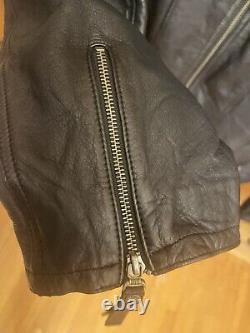 Affliction 3XL Leather Motorcycle Jacket Limited Edition 30/600 Rare Black Studs