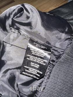 Affliction Black Premium Faux Leather Jacket Motorcycle Military Men's Size XL