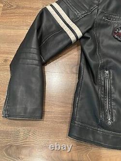 Affliction Men's Black Premium Leather Jacket Size XXL