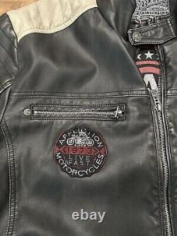 Affliction Men's Black Premium Leather Jacket Size XXL