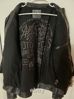 Affliction Motors American Customs Black Premium Jacket XL Excellent Condition