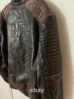 Affliction Motors American Customs Black Premium Jacket XL Excellent Condition