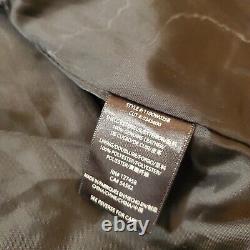 Affliction Real Leather Jacket Men XL(fits Like L) Full Cross Black Zipper Broke
