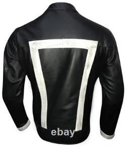 Agent Of Shield Robbie Reyes Ghost Rider Casual Motorcycle Biker Leather Jacket