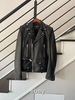 Alessandrini NYC Leather Biker Jacket Hedi Slimane Saint Laurent inspired