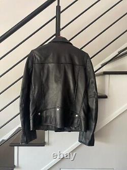 Alessandrini NYC Leather Biker Jacket Hedi Slimane Saint Laurent inspired