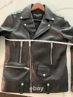 Alessandrini NYC Leather Biker Jacket Hedi Slimane Saint Laurent inspired