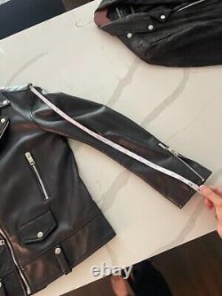 Alessandrini NYC Leather Biker Jacket Hedi Slimane Saint Laurent inspired