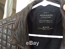 All Saints Conroy Leather Biker Jacket AllSaints Spitalfields