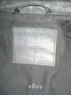 All Saints Kane Leather Jacket mens medium