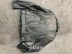 All Saints Leather Biker Motorcycle Jacket like new Size 12UK/ 8US RRP AUD$600