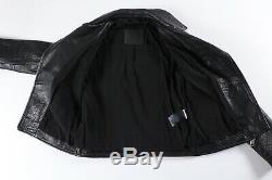All Saints Leather Jacket Watson Biker Motorcycle Black Size UK 6 US 2 $650