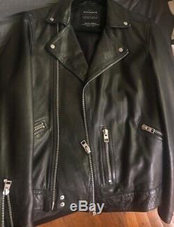 All Saints Men's Leather Jacket Size Extra Small. Great Deal! Act Now