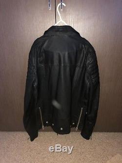 All Saints Mishima Leather Biker Jacket Mens Medium