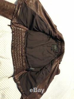 All Saints Oxblood Leather Biker Jacket Size 10 Steine Pitch Papin Motorcycle