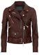 Allsaints Harland leather biker jacket. Uk 6(6-8)380. Bordeux red