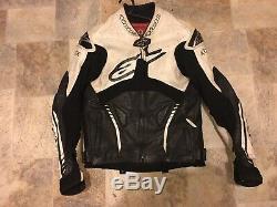 Alpinestars Atem Perforated Leather Motorcycle Jacket Size 40 Us 50 Eu