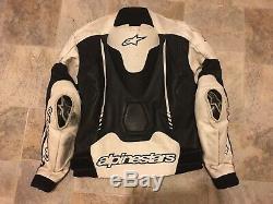 Alpinestars Atem Perforated Leather Motorcycle Jacket Size 40 Us 50 Eu
