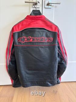 Alpinestars Black Label Leather Motorcycle Jacket Black Label Men's Size XL