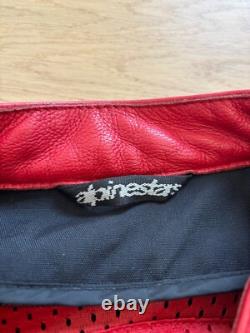 Alpinestars Black Label Leather Motorcycle Jacket Black Label Men's Size XL