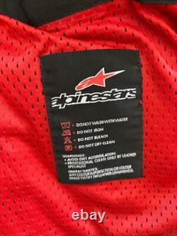 Alpinestars Black Label Leather Motorcycle Jacket Black Label Men's Size XL