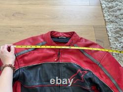 Alpinestars Black Label Leather Motorcycle Jacket Black Label Men's Size XL