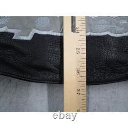 Alpinestars Black Label Mens Leather Motorcycle Jacket Black Perforated Large