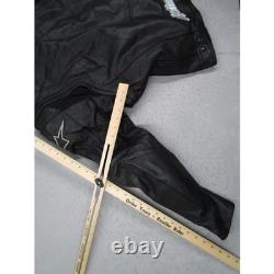 Alpinestars Black Label Mens Leather Motorcycle Jacket Black Perforated Large