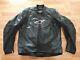 Alpinestars Black Leather Jacket Motorcycle Used Rossi Hond Yamah