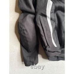 Alpinestars Black White Mesh Textile Motorcycle Riding Jacket CE Armor Protectio