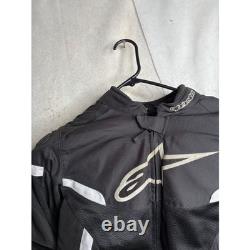 Alpinestars Black White Mesh Textile Motorcycle Riding Jacket CE Armor Protectio