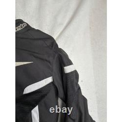 Alpinestars Black White Mesh Textile Motorcycle Riding Jacket CE Armor Protectio