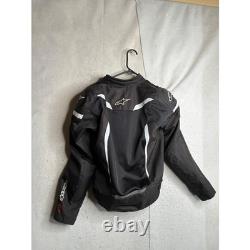 Alpinestars Black White Mesh Textile Motorcycle Riding Jacket CE Armor Protectio