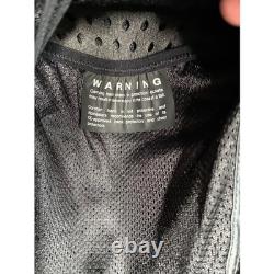 Alpinestars Black White Mesh Textile Motorcycle Riding Jacket CE Armor Protectio
