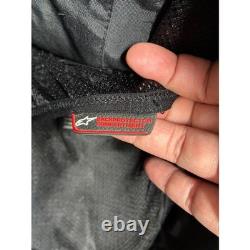 Alpinestars Black White Mesh Textile Motorcycle Riding Jacket CE Armor Protectio