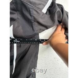 Alpinestars Black White Mesh Textile Motorcycle Riding Jacket CE Armor Protectio