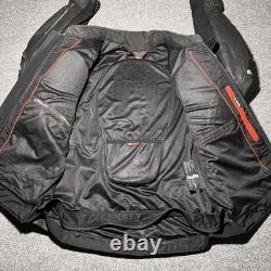 Alpinestars Jaws Airflow Jacket Mens 48 Leather Motorcycle Padded Black Logo