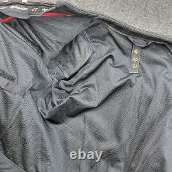 Alpinestars Mens Leather Riding Motorcycle Jacket 42 Black Armor Heavy Full Zip