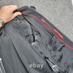 Alpinestars Mens Leather Riding Motorcycle Jacket 42 Black Armor Heavy Full Zip