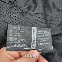 Alpinestars Mens Leather Riding Motorcycle Jacket 42 Black Armor Heavy Full Zip