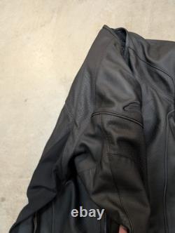 Alpinestars TZ-1 Reload Leather Jacket Mens 44 Black CLEAN