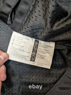 Alpinestars TZ-1 Reload Leather Jacket Mens 44 Black CLEAN
